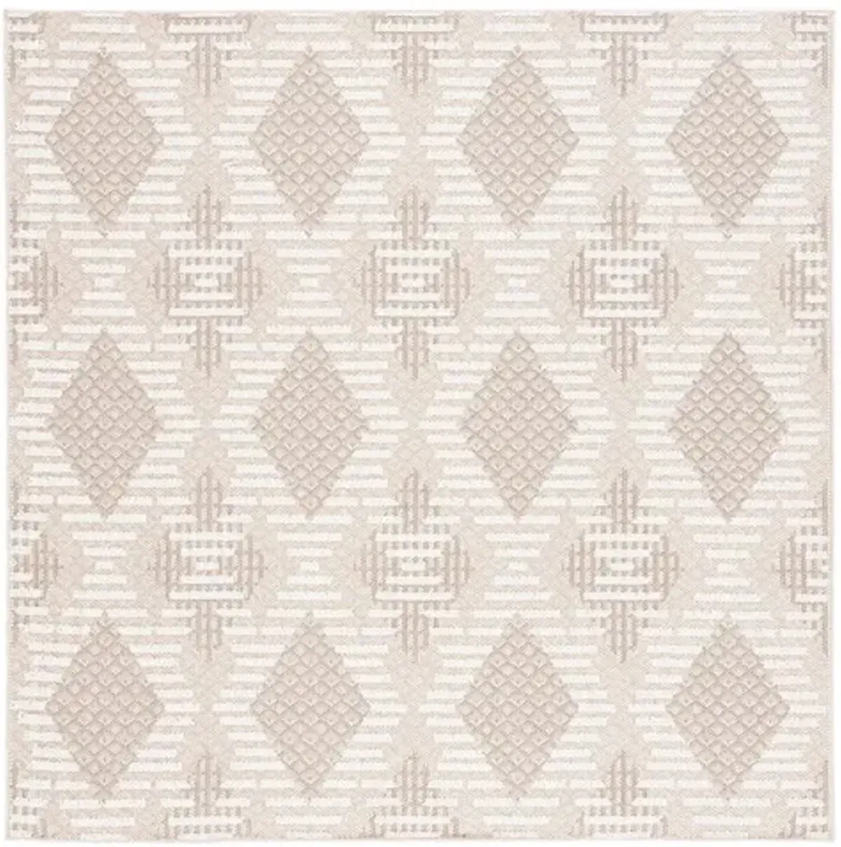 GLOBAL 420 Beige 6'-7' X 6'-7' Square Square Rug