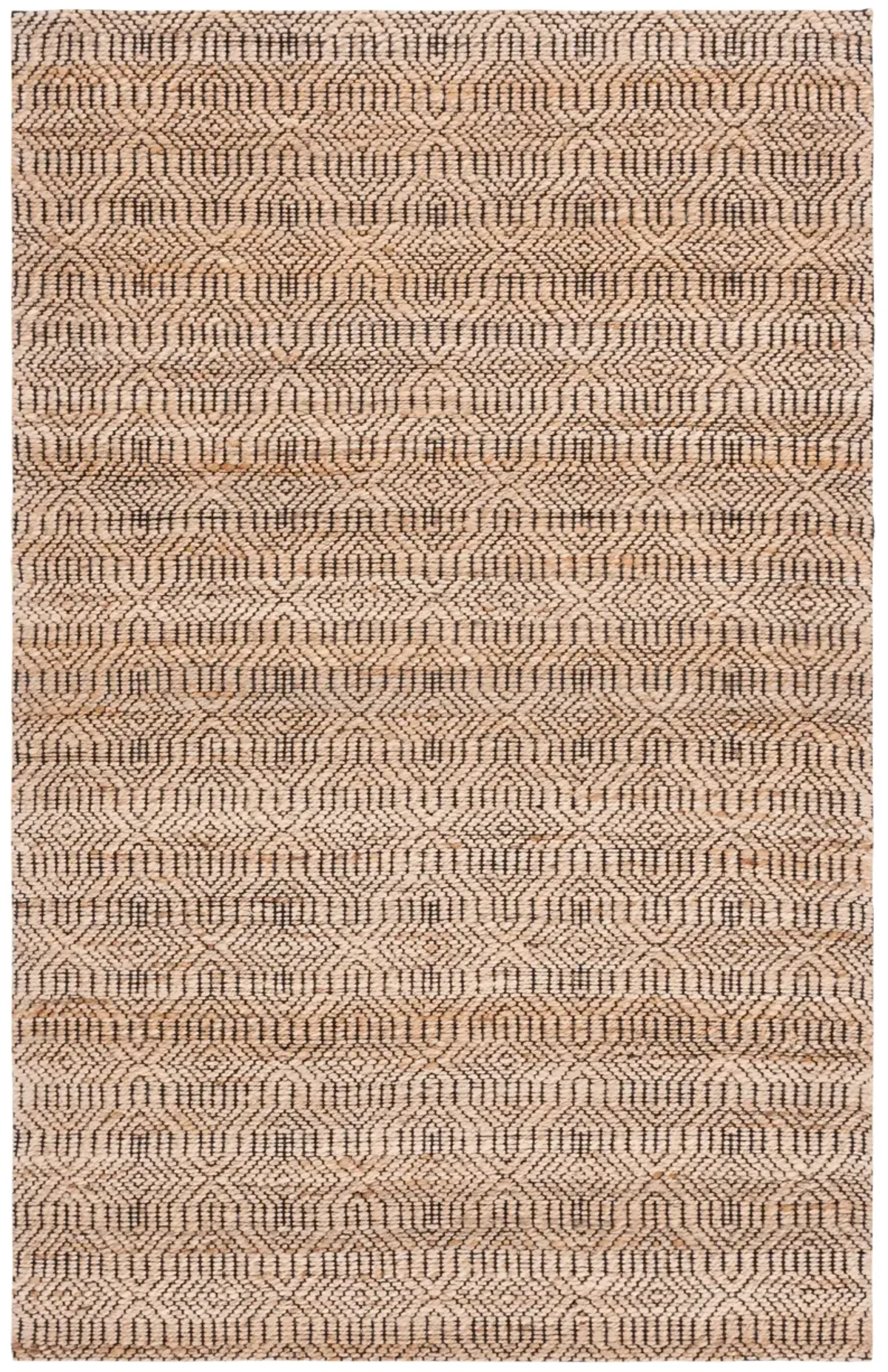 NATURAL FIBER Hand loomed 5' x 8' area rug