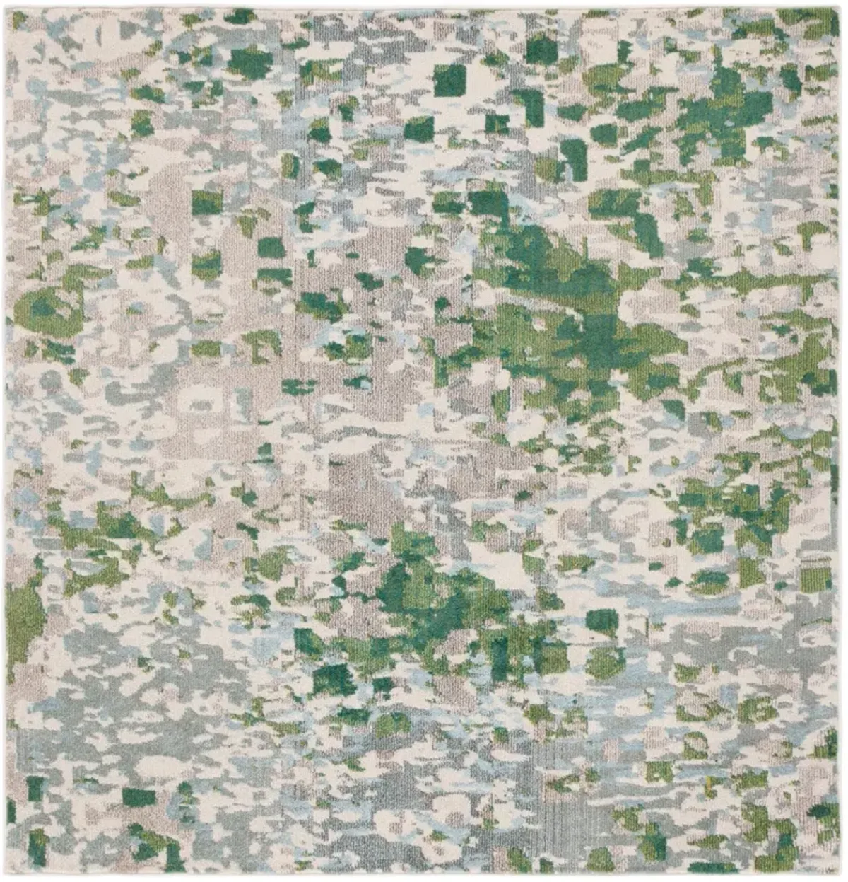 MONACO 225 GREEN  6'-7' x 6'-7' Square Square Rug