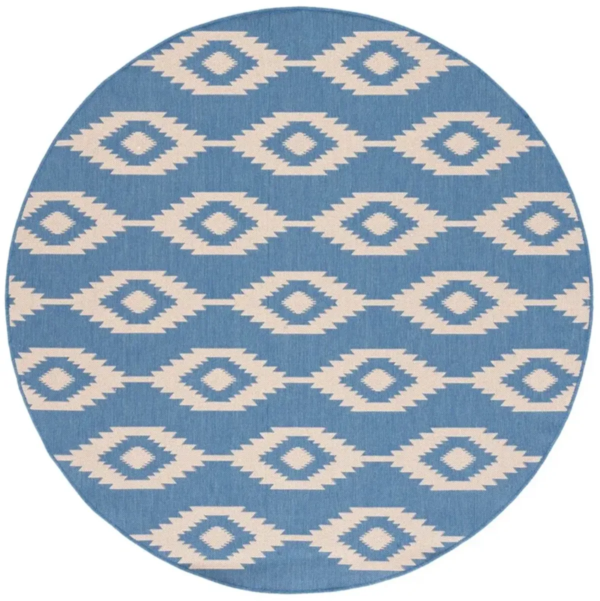 BEACH HOUSE 171 Blue 6'-7' X 6'-7' Round Round Rug