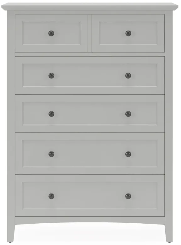 Grace Five Drawer Chest In Elephant Gray (2024)