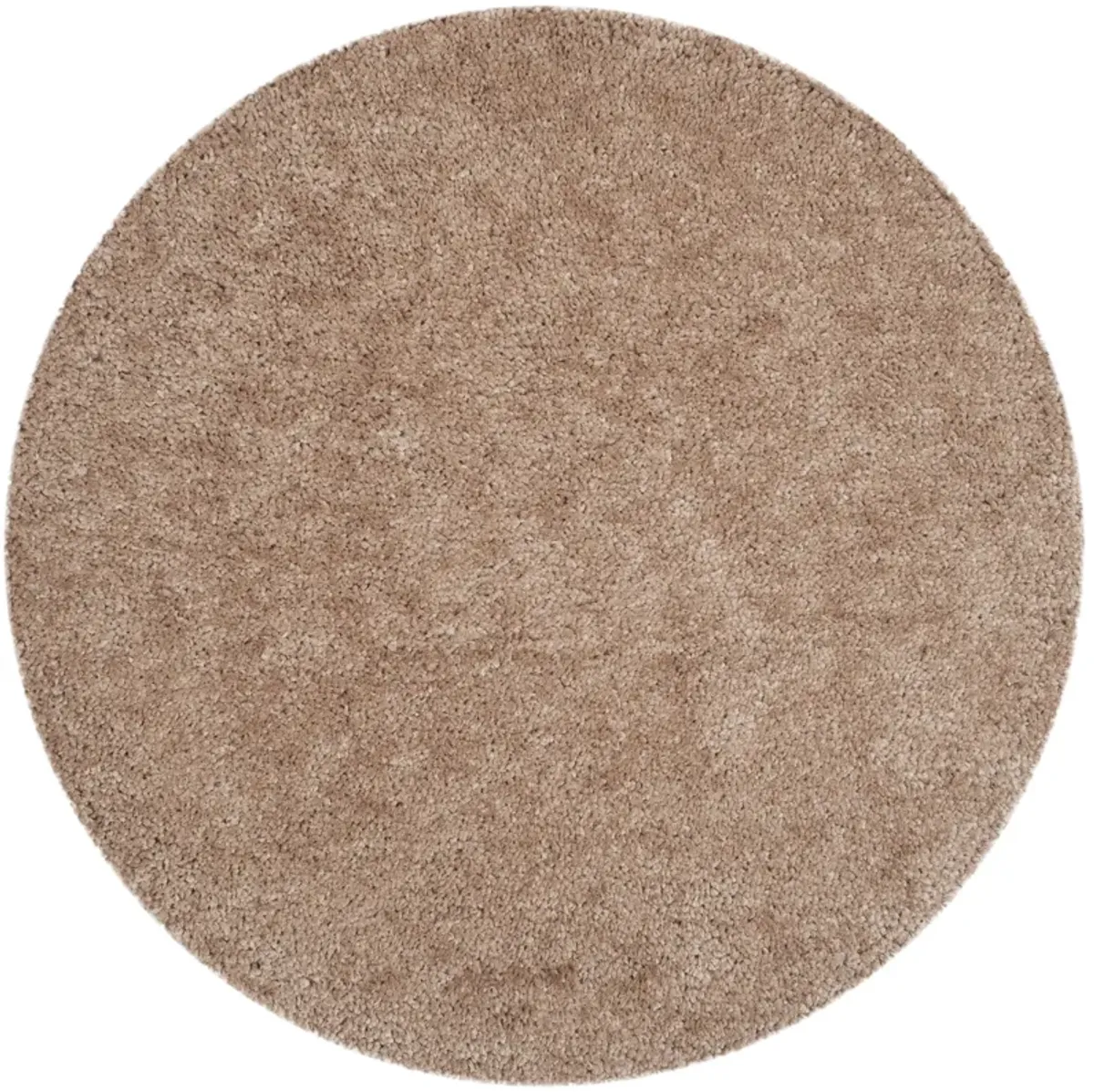 POPCORN SHAG Beige  8' X 8' Round Round Rug