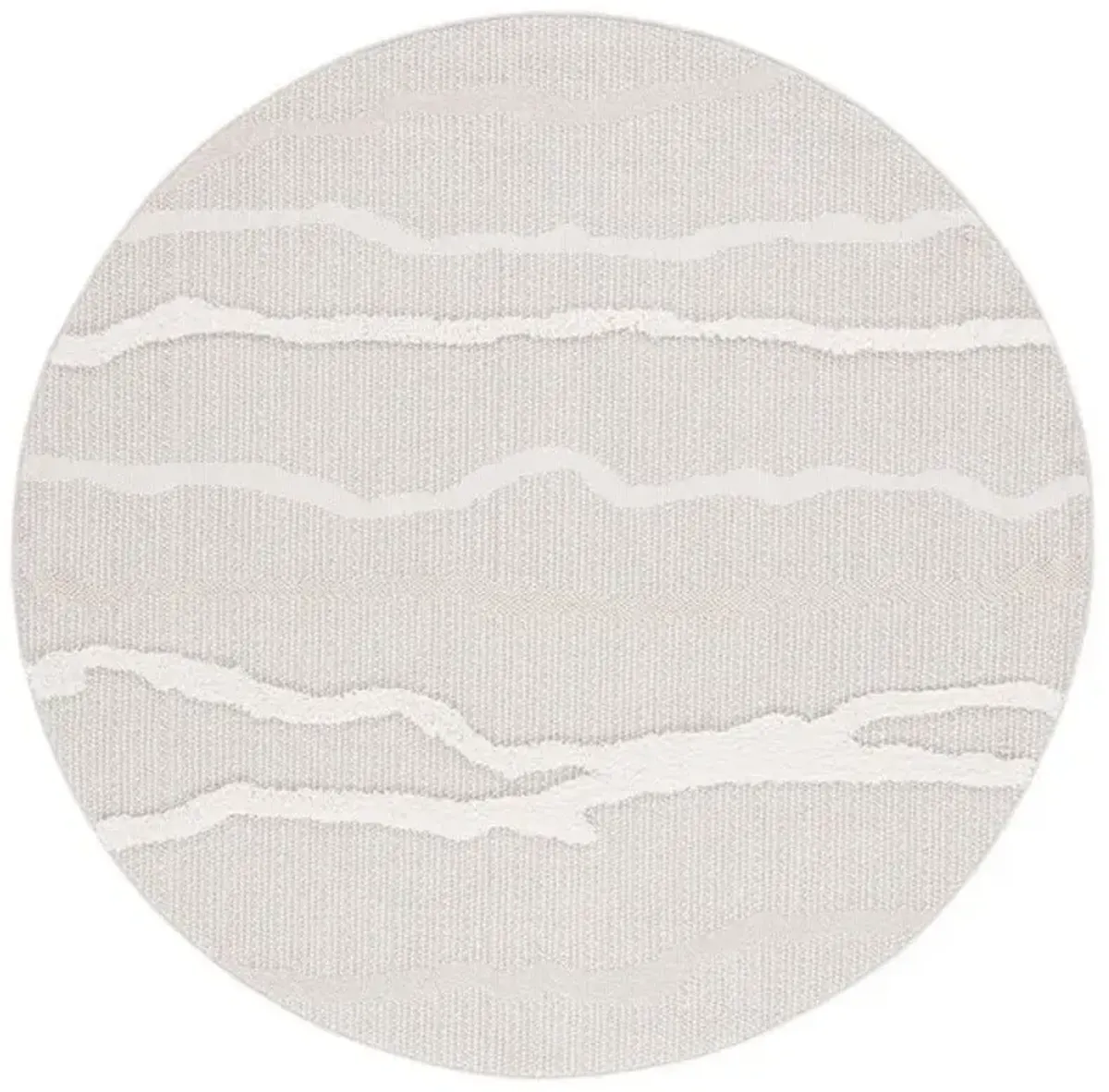 TRENDS 112 Beige 9' X 9' Round Round Rug