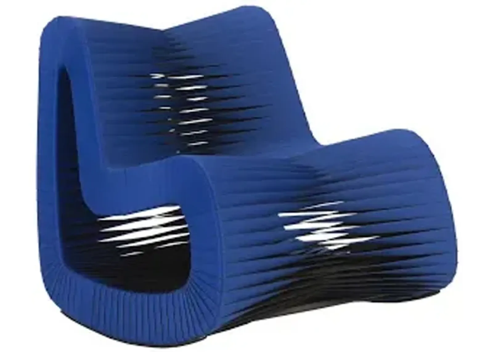 seat belt rocking chair, blue/black