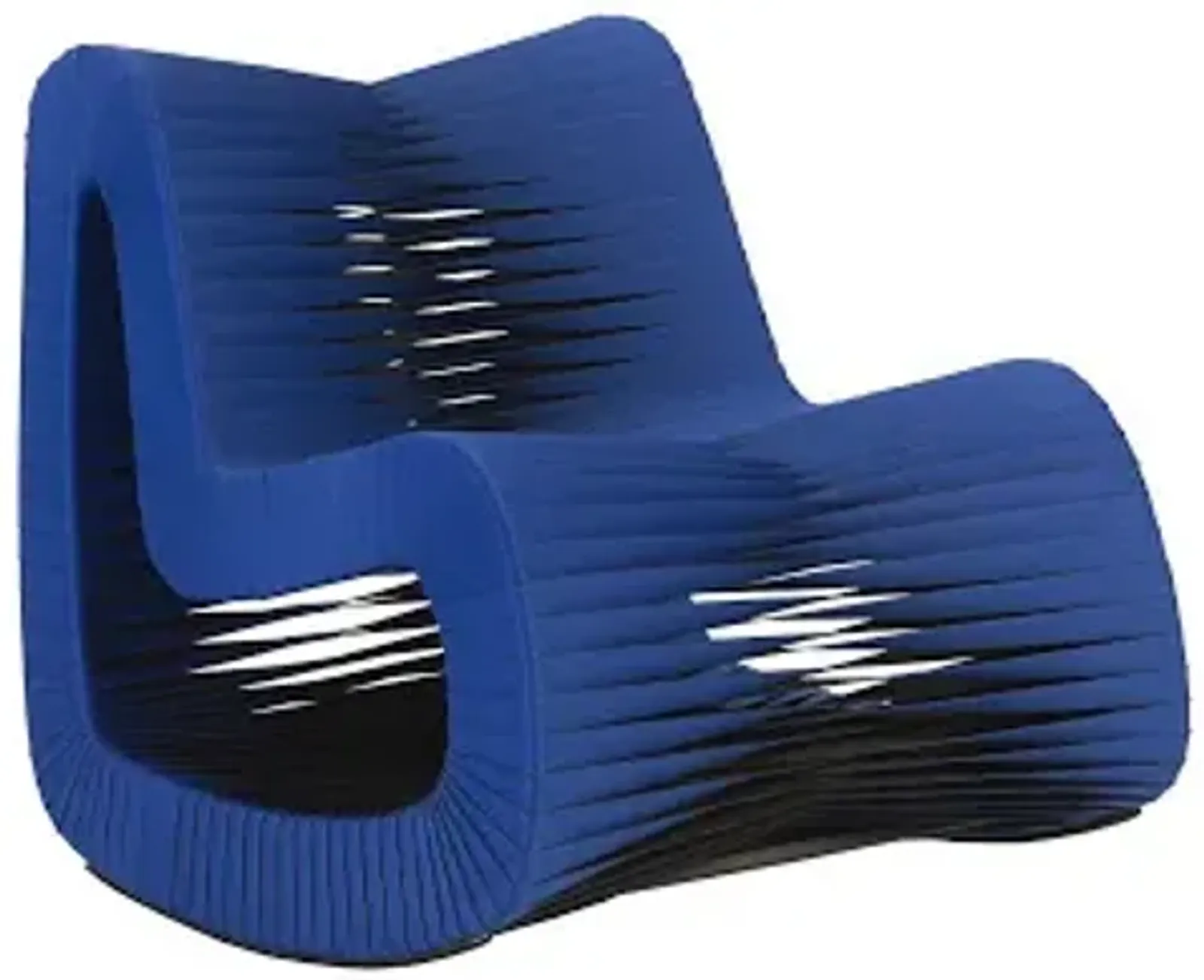 seat belt rocking chair, blue/black