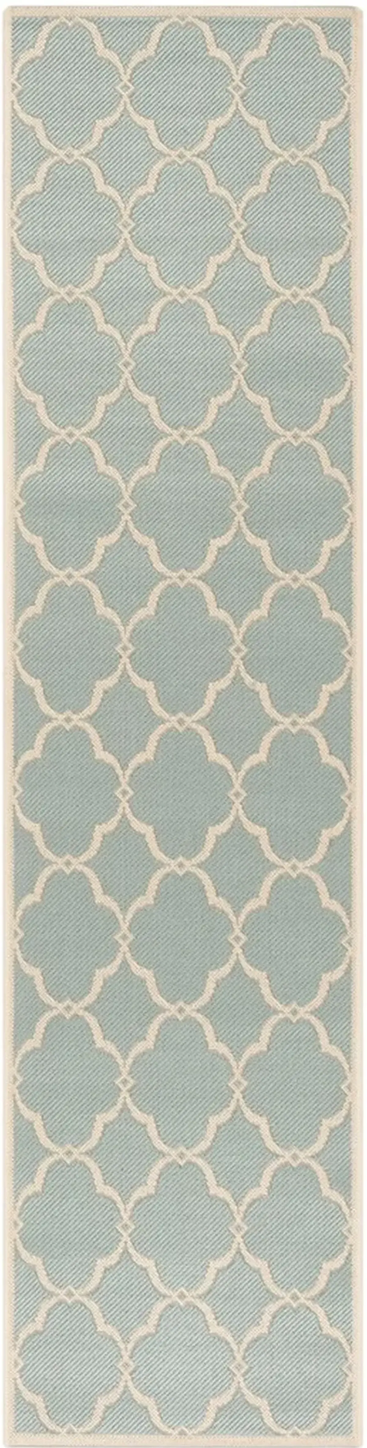 BEACH HOUSE 125 Blue 2'-2' X 6' Runner Rug