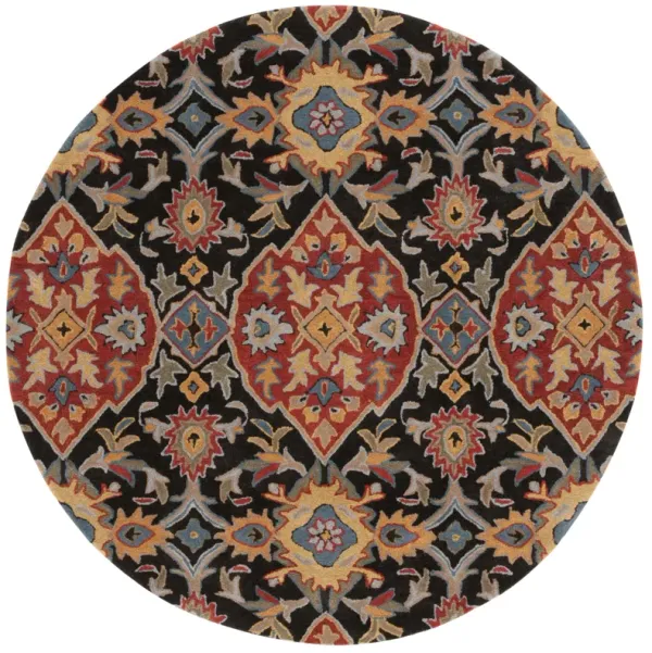 HERITAGE Hand Tufted 6' x 6' Round area rug