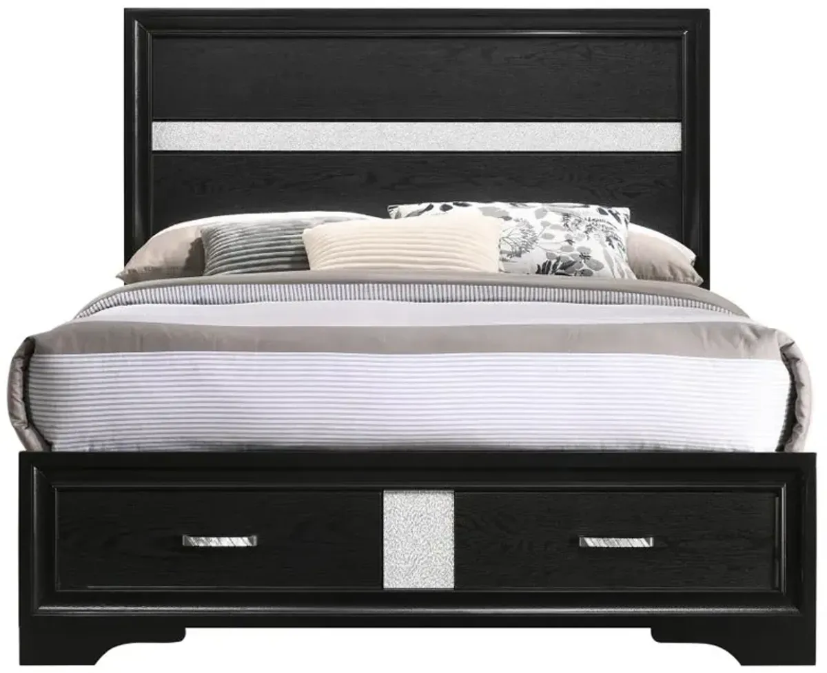 Miranda Full Storage Bed Black