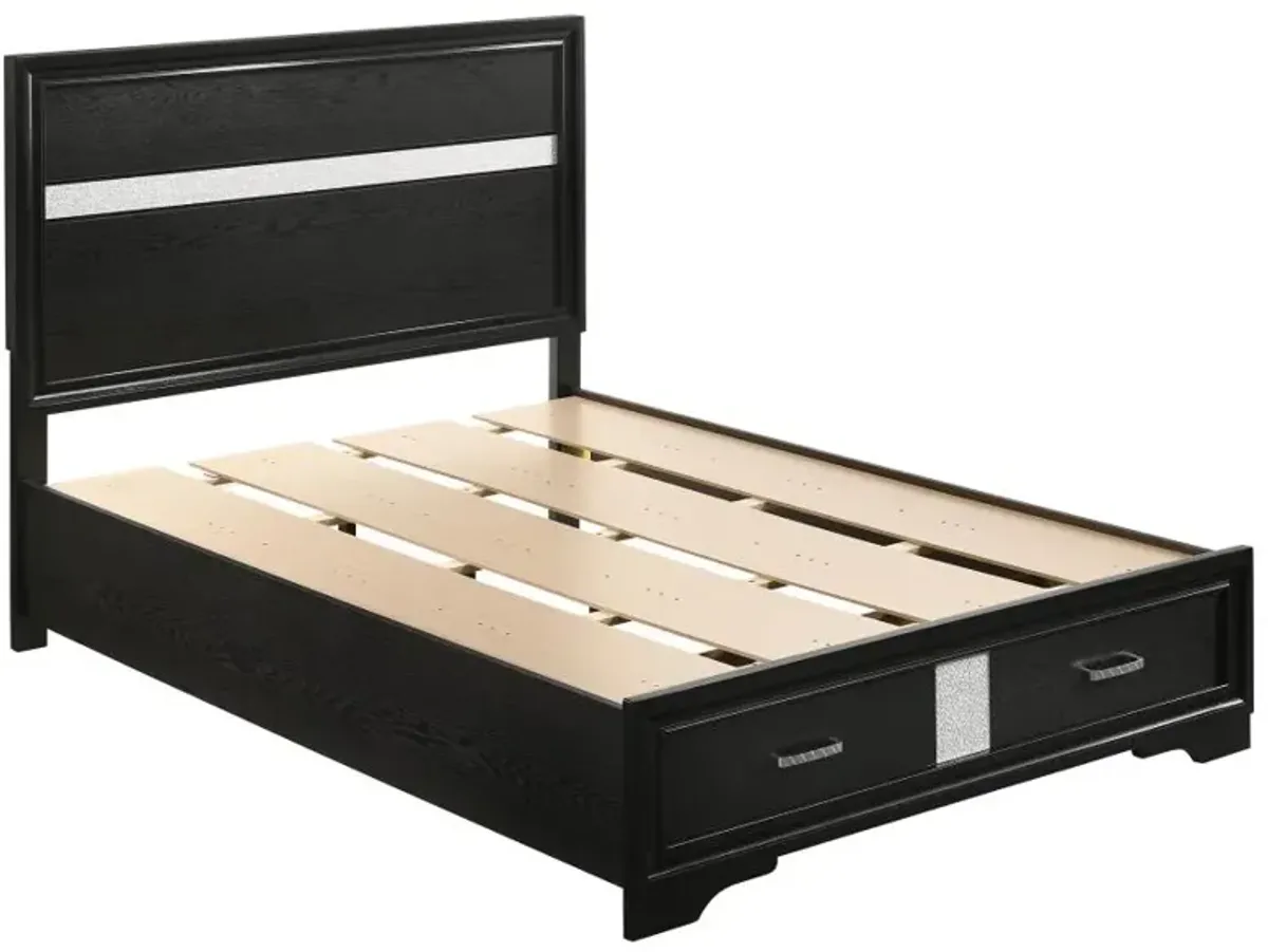 Miranda Full Storage Bed Black