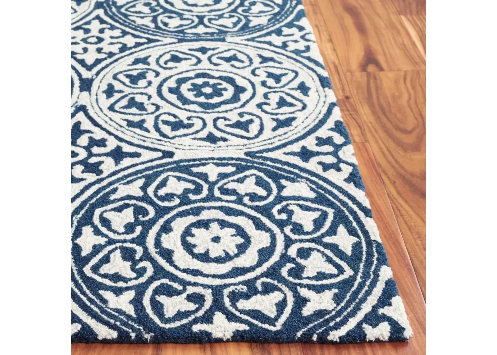 METRO 377 BLUE  6' x 6' Square Square Rug