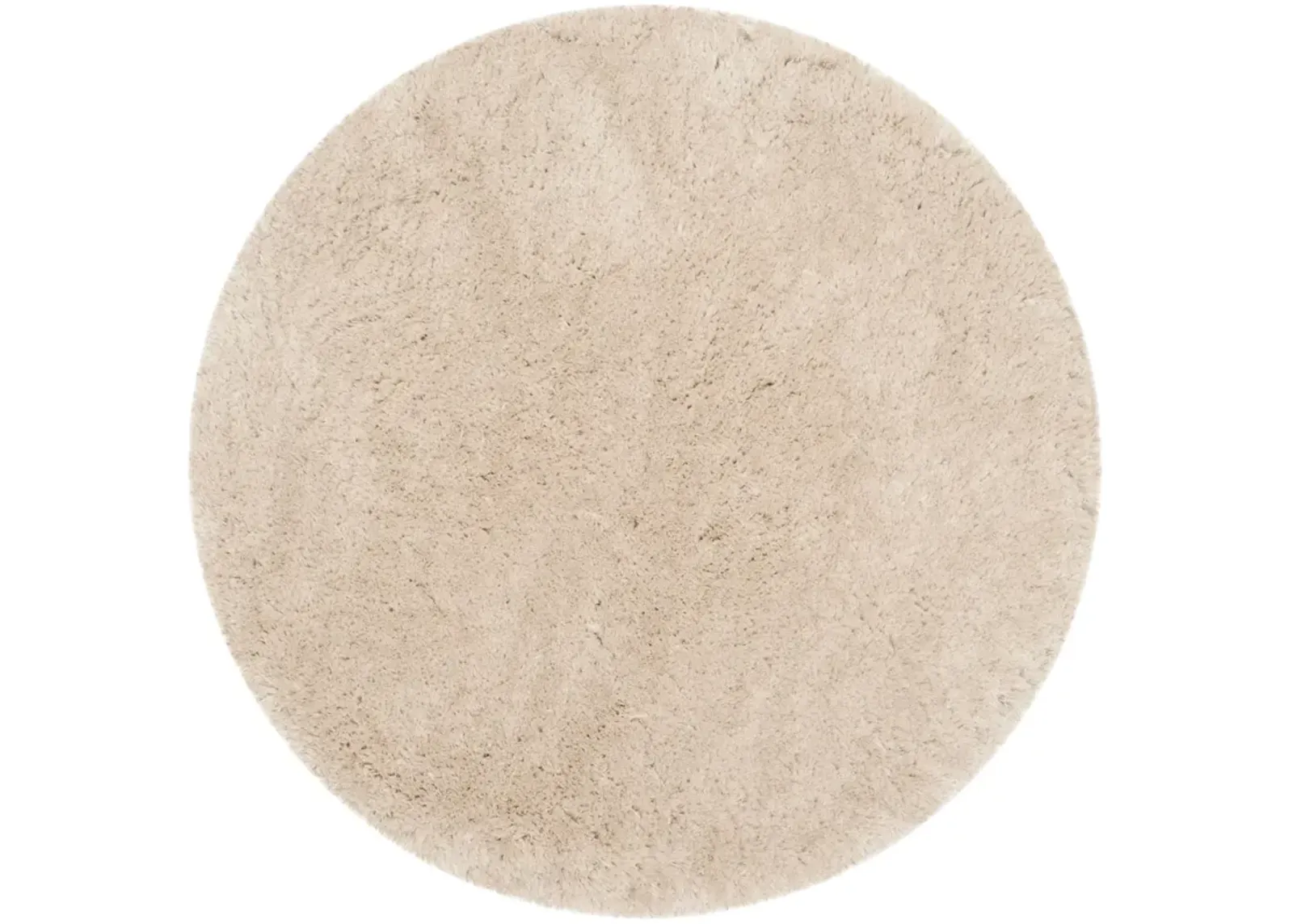 ARCTIC SHAG Beige 5' X 5' Round Round Rug