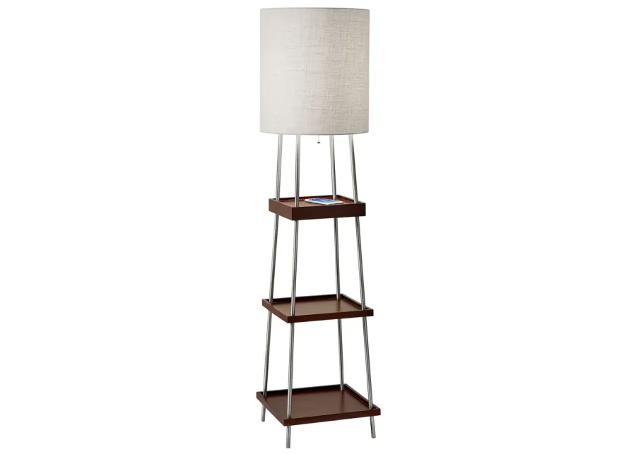 Brennan Adessocharge Shelf Floor Lamp