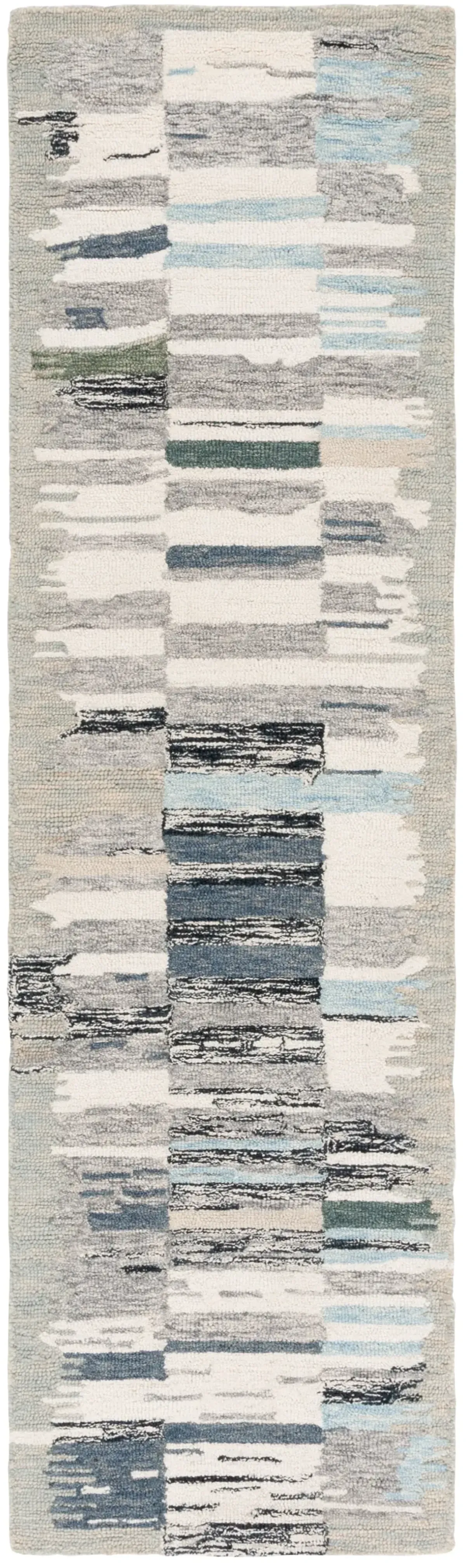 EBONY 701 IVORY  2'-3' x 8' Runner Rug