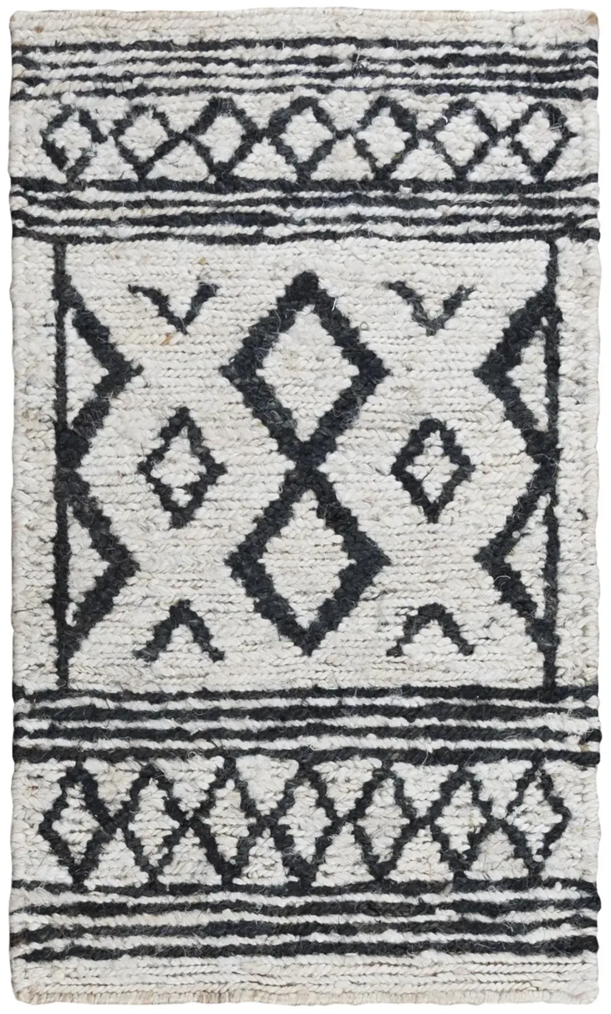 Bengal Beige/Black  Jute 10' x 14' Rectangle Rug