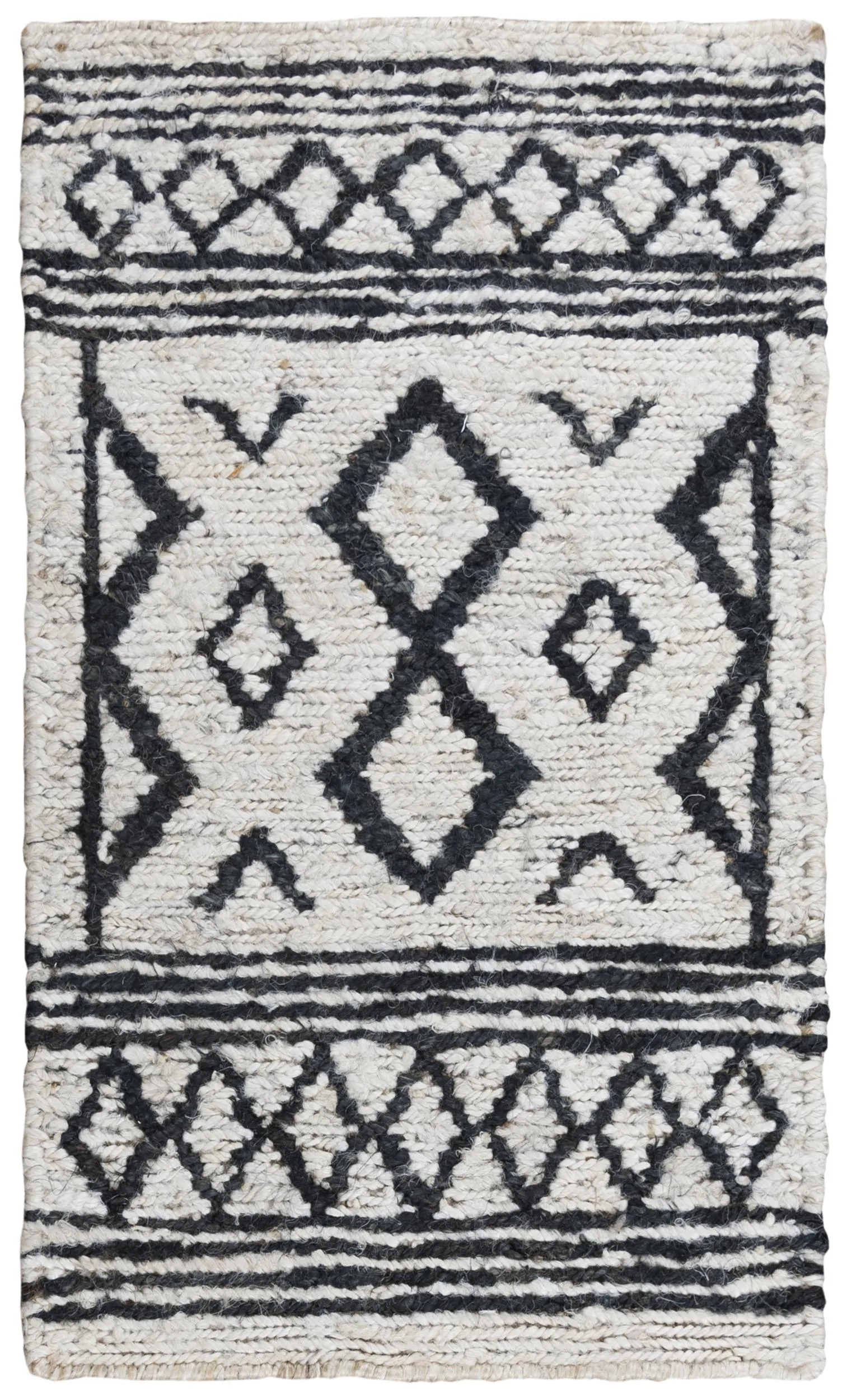 Bengal Beige/Black  Jute 10' x 14' Rectangle Rug