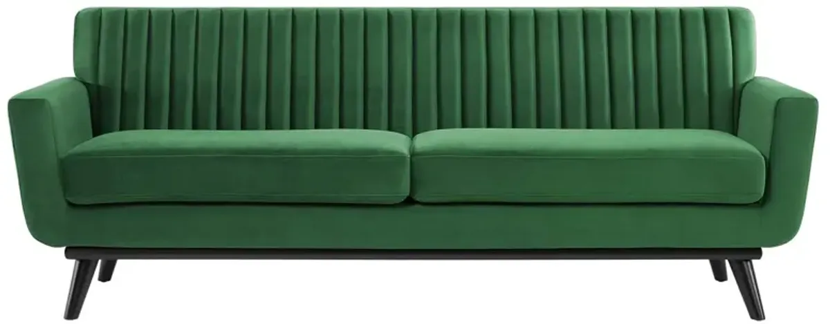 Engage Channel Tufted Performance Velvet Sofa