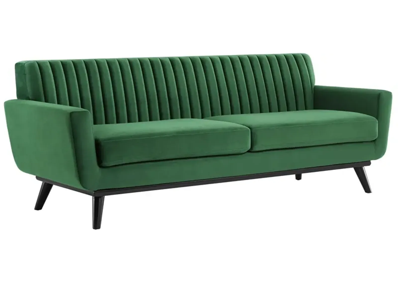 Engage Channel Tufted Performance Velvet Sofa