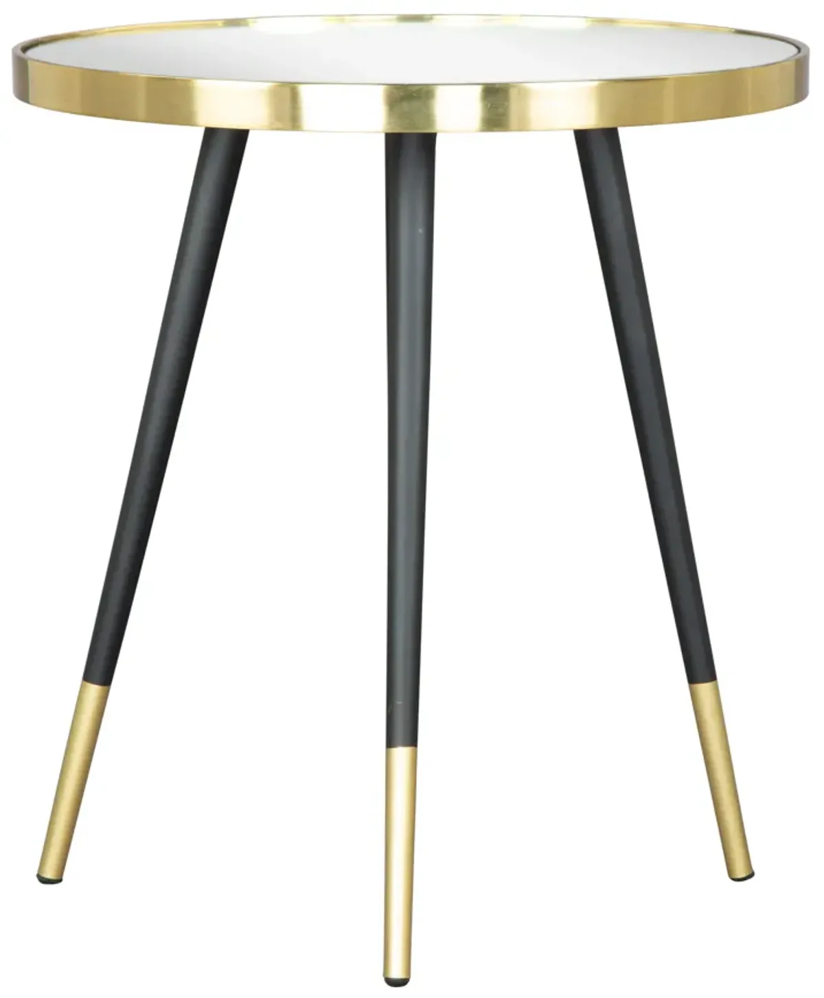 Particle Side Table Gold & Black