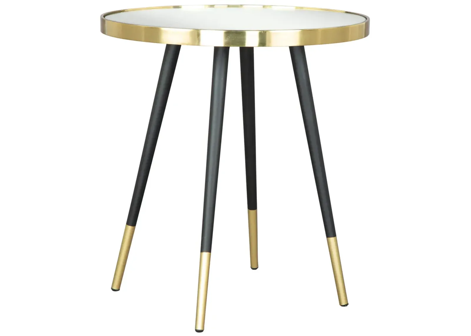 Particle Side Table Gold & Black