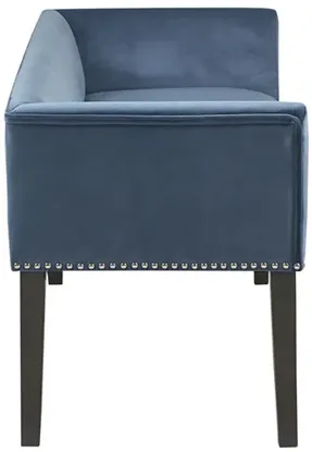 Madison Park Welburn Blue Accent Bench