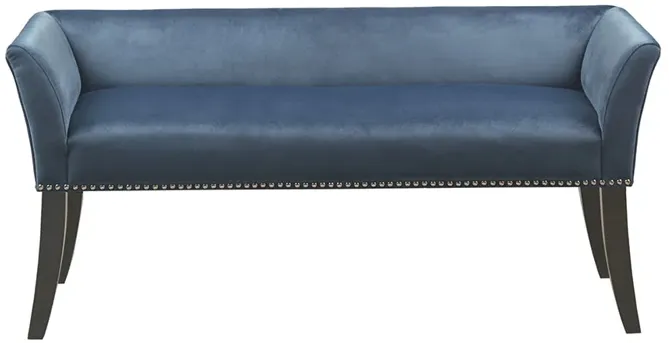 Madison Park Welburn Blue Accent Bench