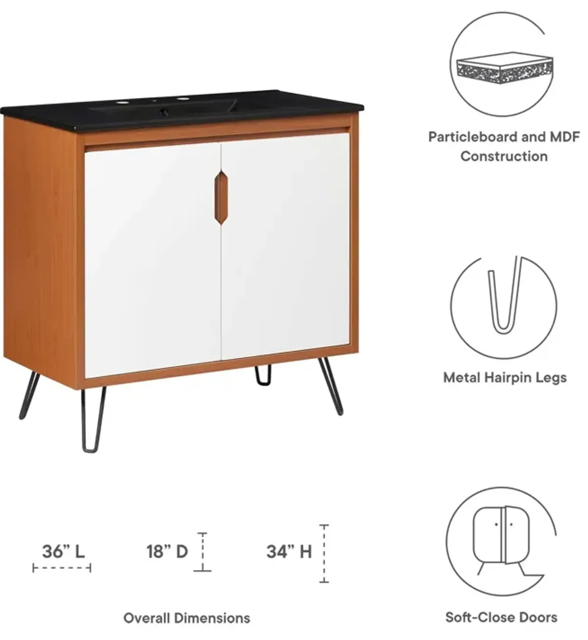 Energize 36" Bathroom Vanity