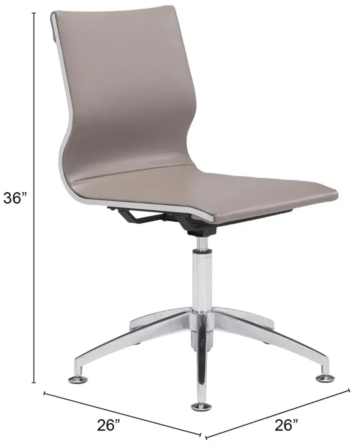 Glider Conference Chair Taupe