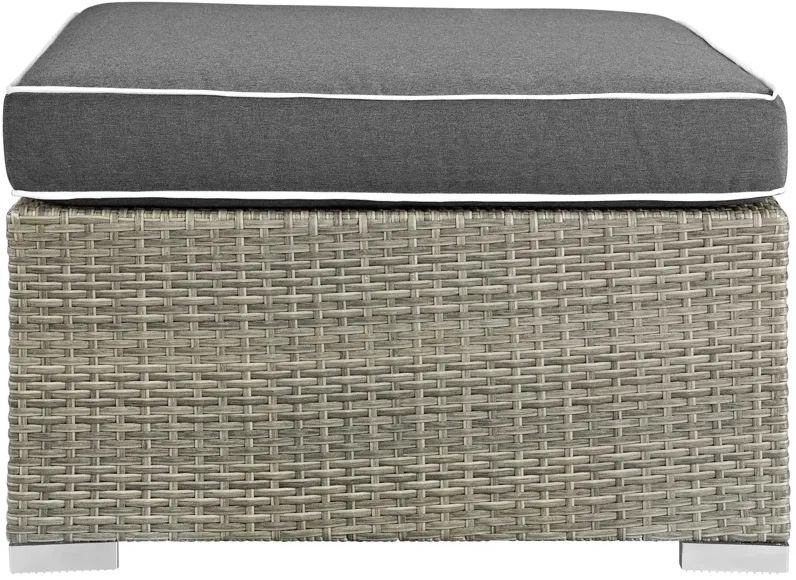 Repose Outdoor Patio Upholstered Fabric Ottoman