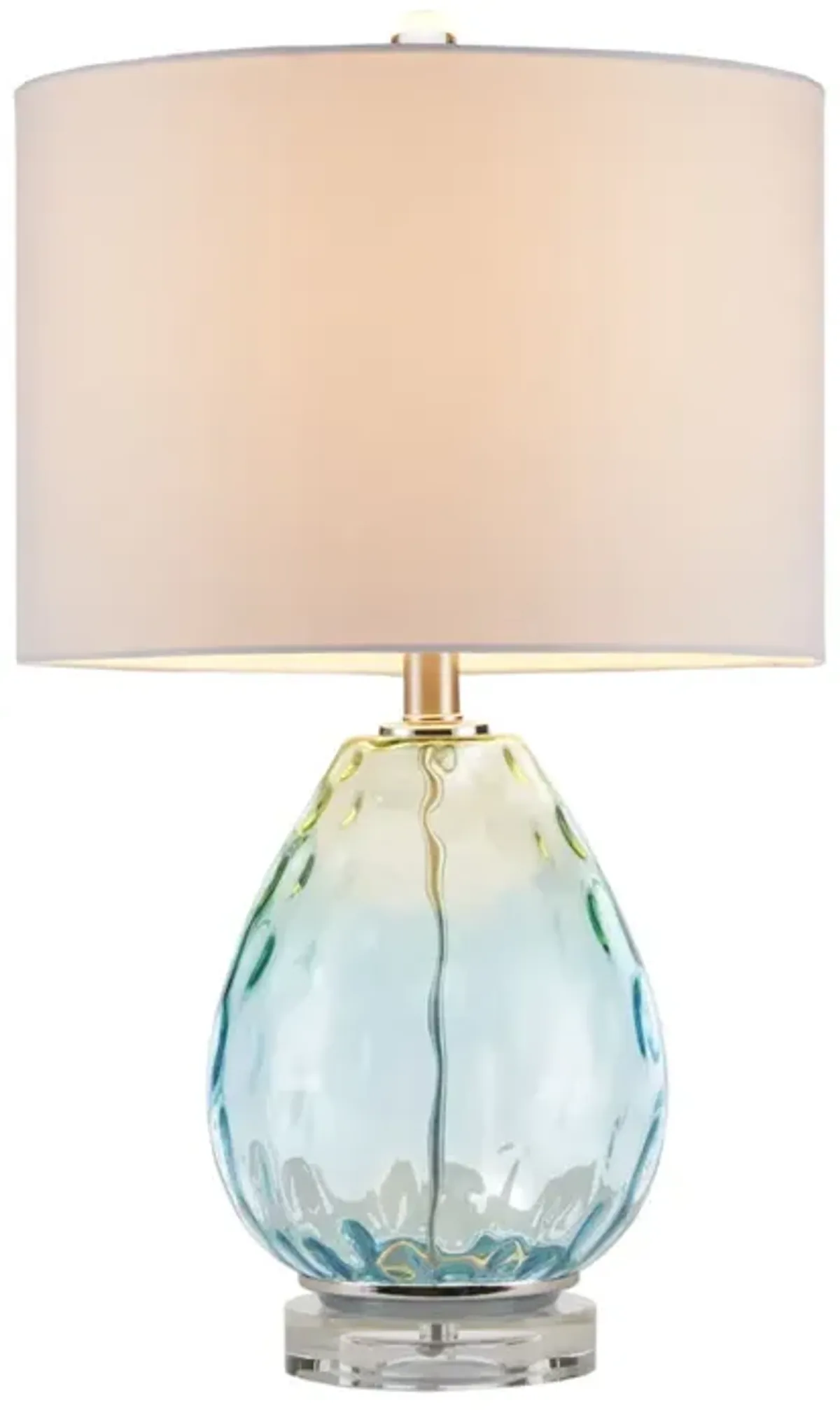 Urban Habitat Borel Blue Ombre Glass Table Lamp