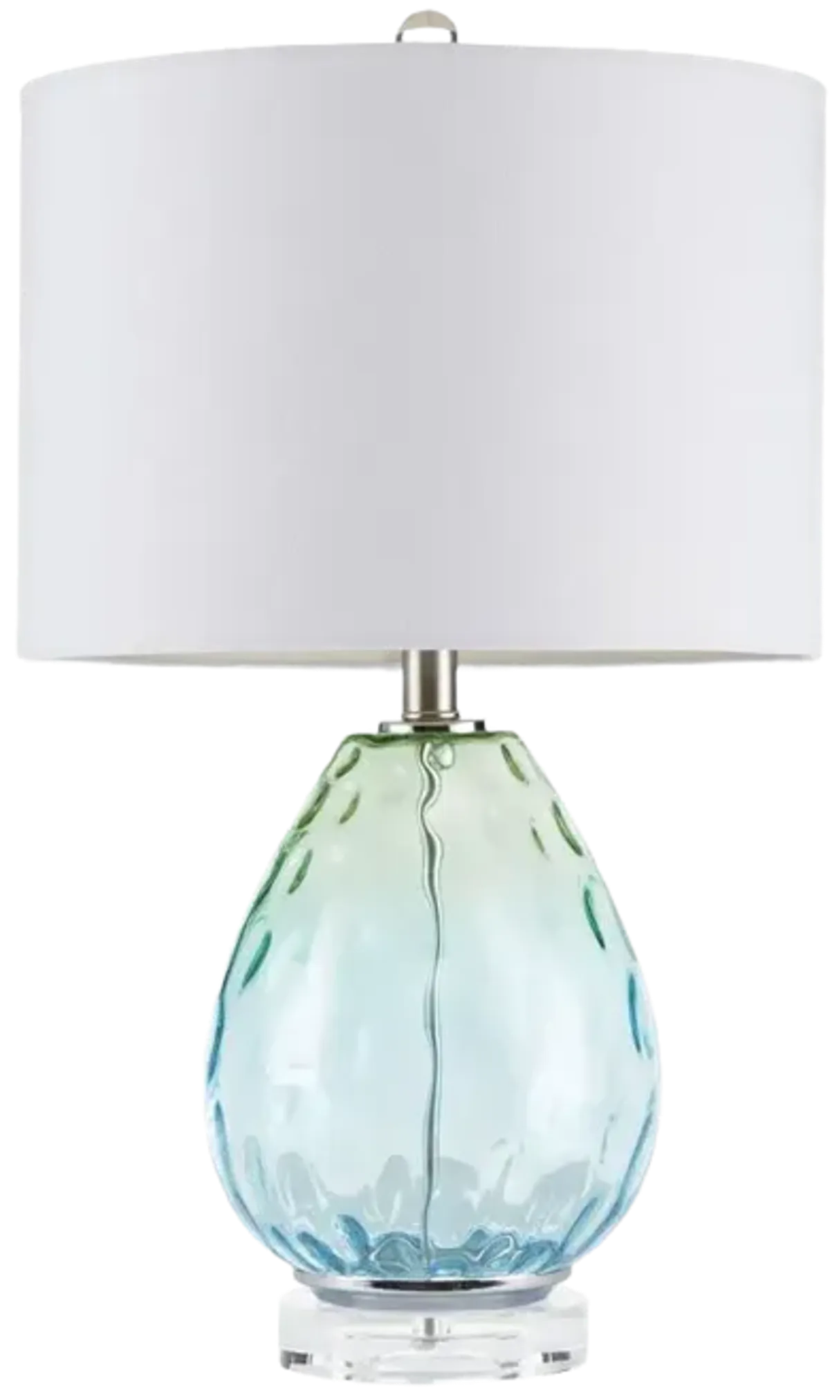 Urban Habitat Borel Blue Ombre Glass Table Lamp