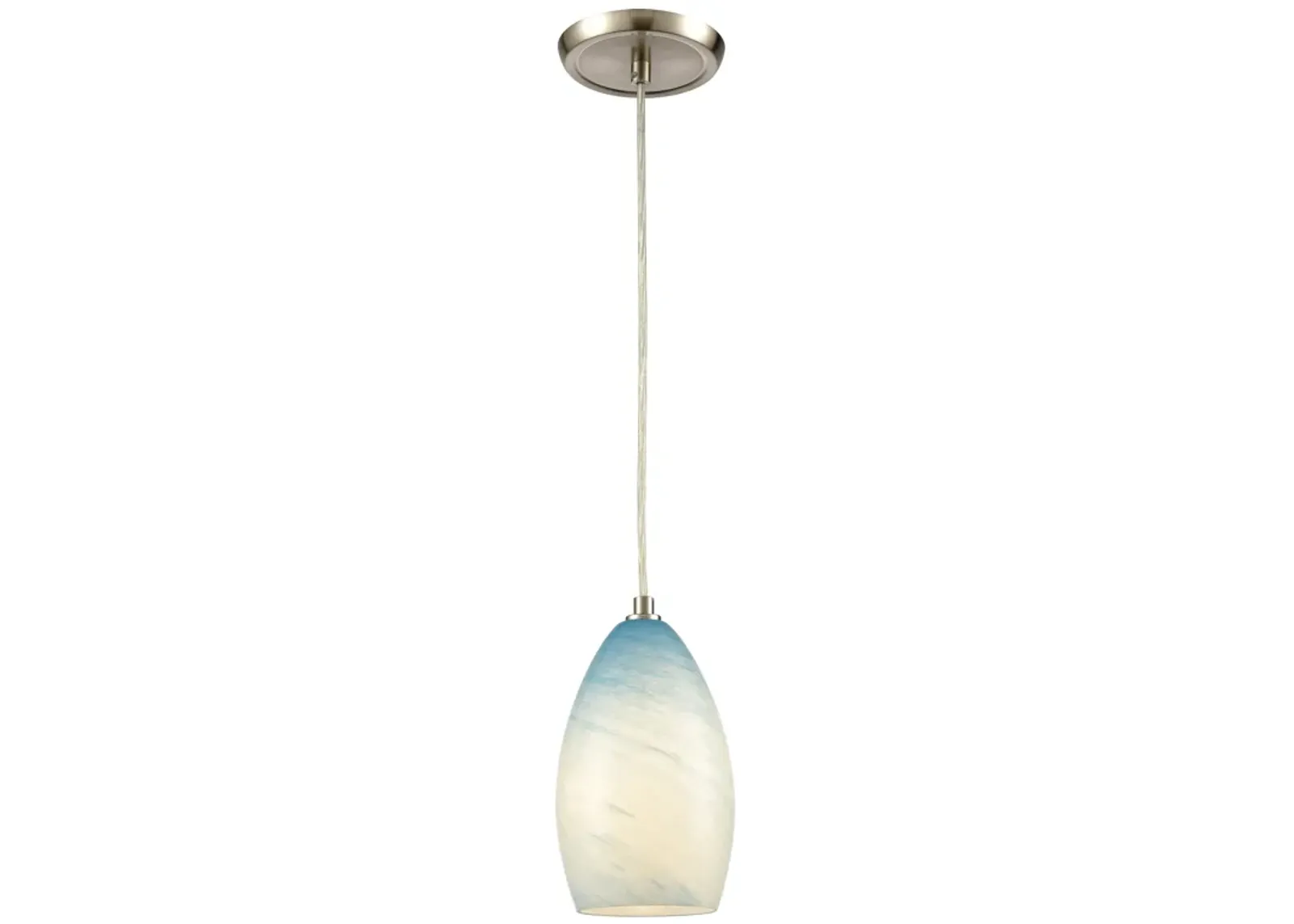 Planetario 5" Wide 1-Light Mini Pendant - Satin Nickel