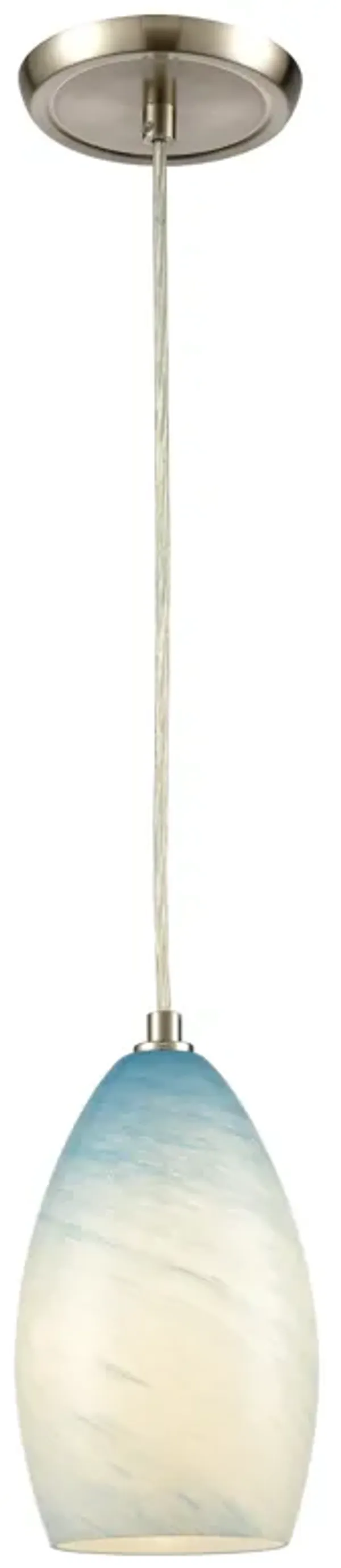 Planetario 5" Wide 1-Light Mini Pendant - Satin Nickel