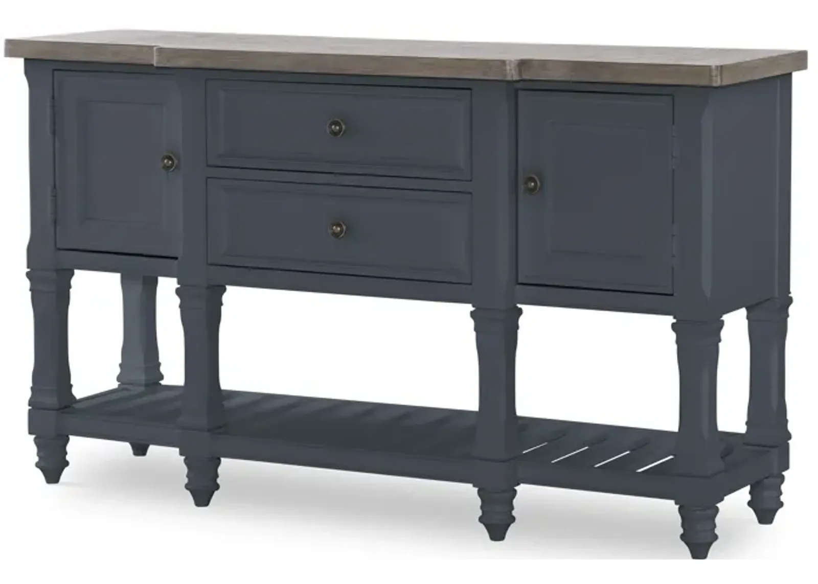 Essex Graphite Credenza Two Tone Graphite Finish