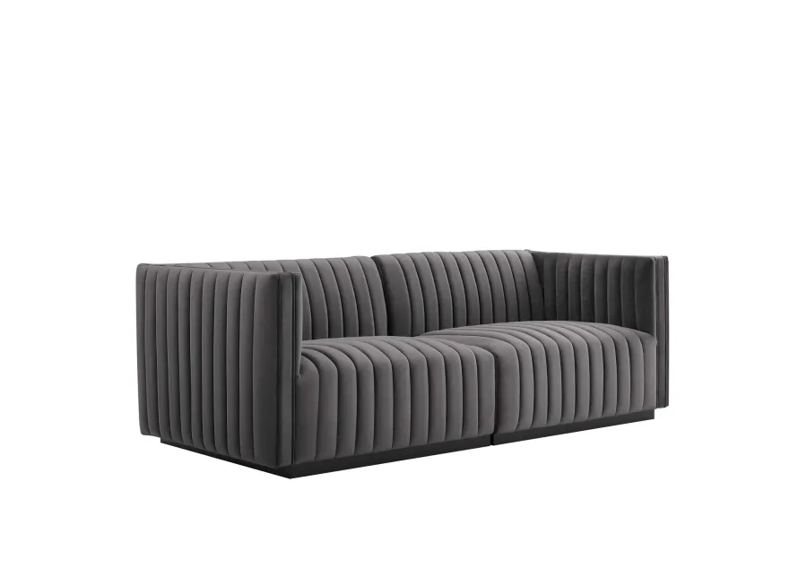 Conjure Channel Tufted Performance Loveseat