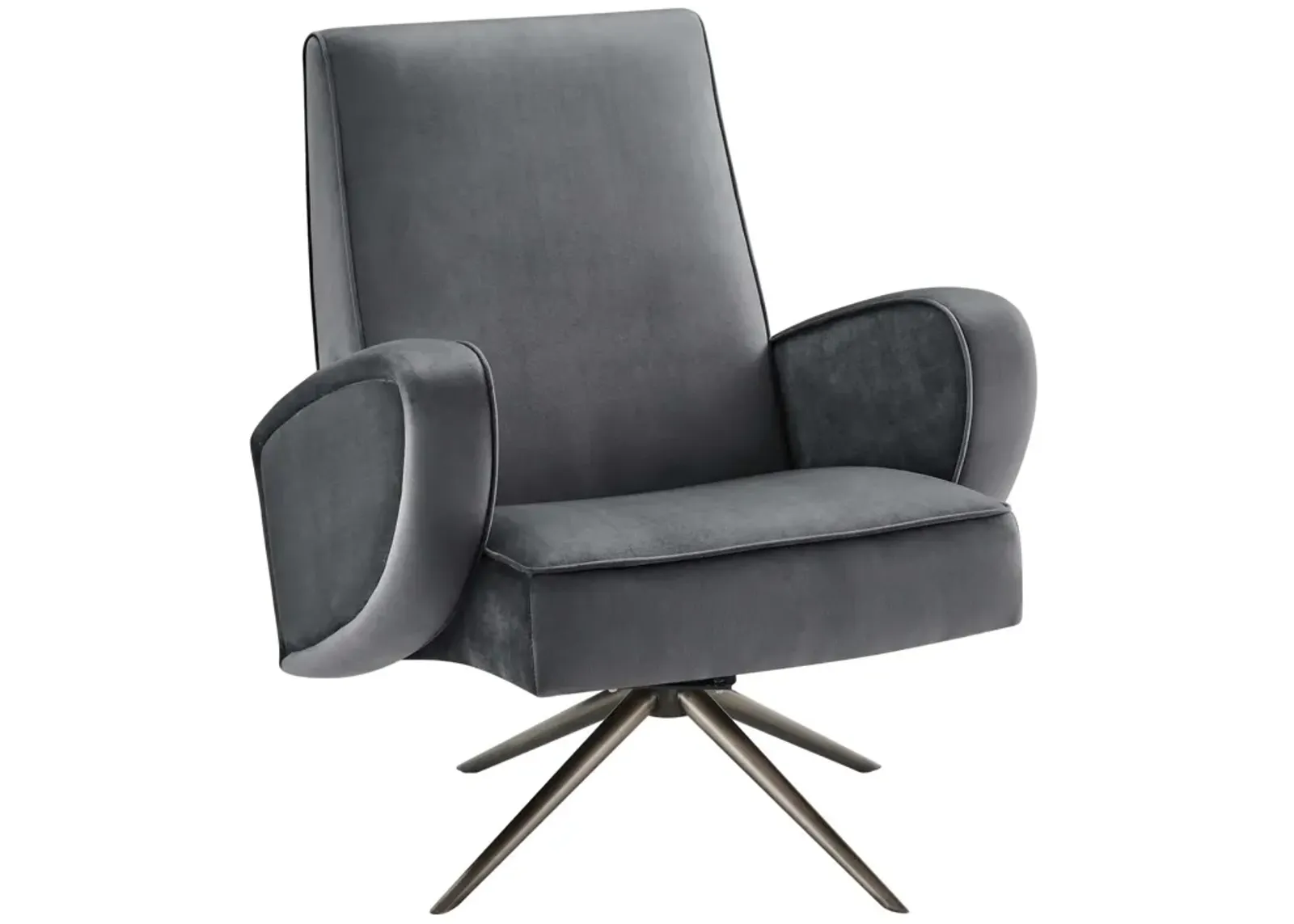 Superior Performance Velvet Swivel Chair