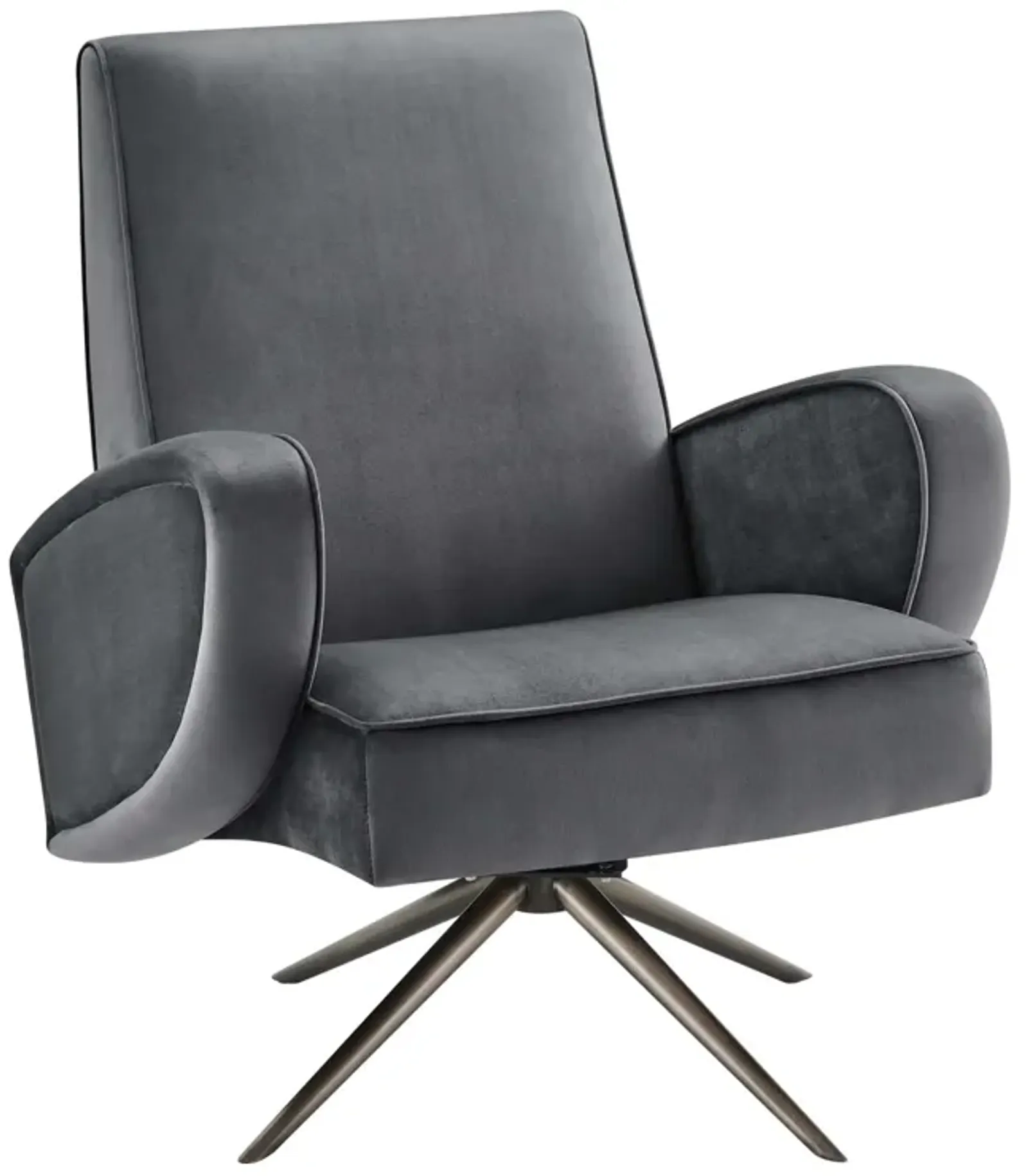 Superior Performance Velvet Swivel Chair