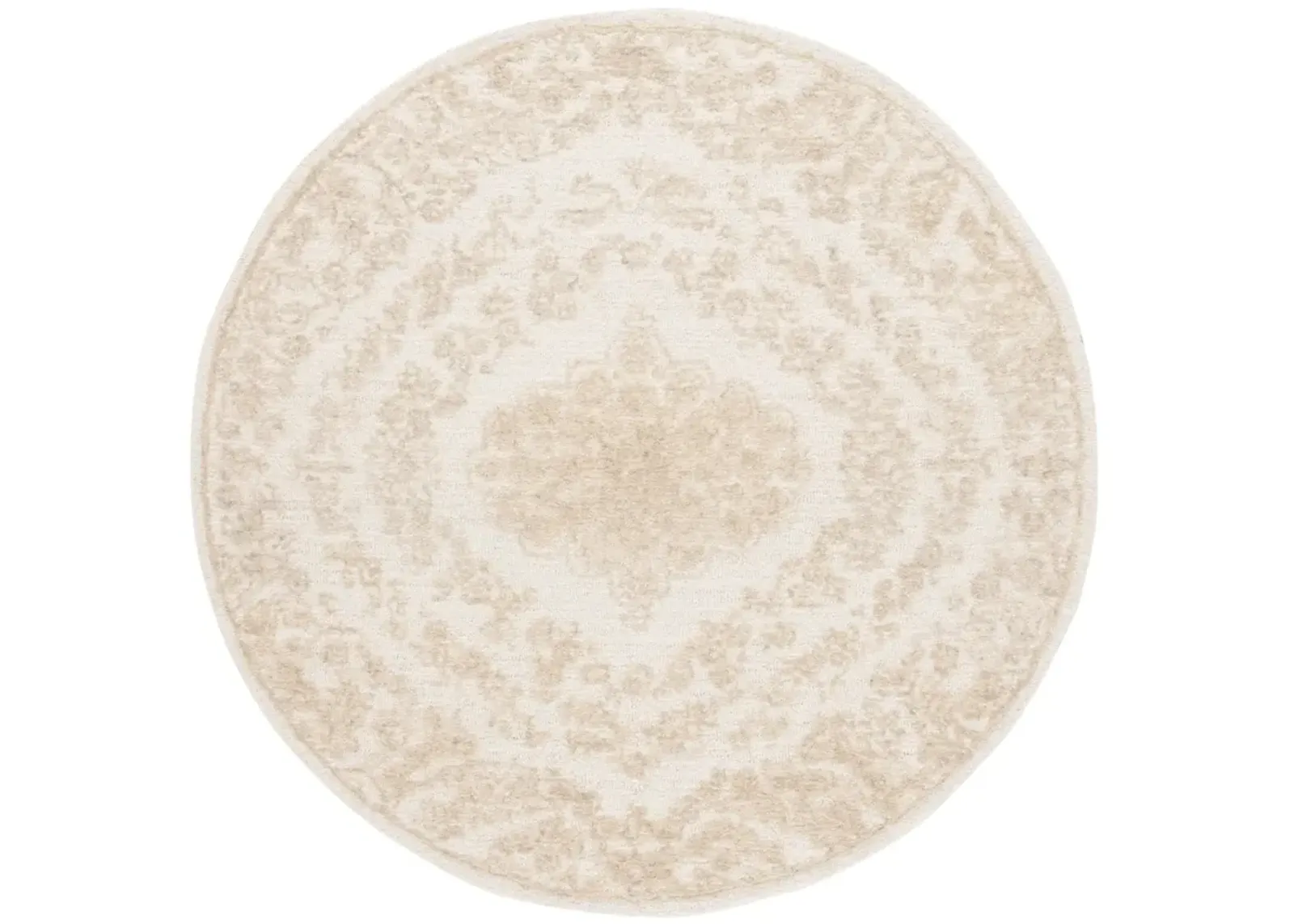 EBONY 218 IVORY  6' x 6' Round Round Rug