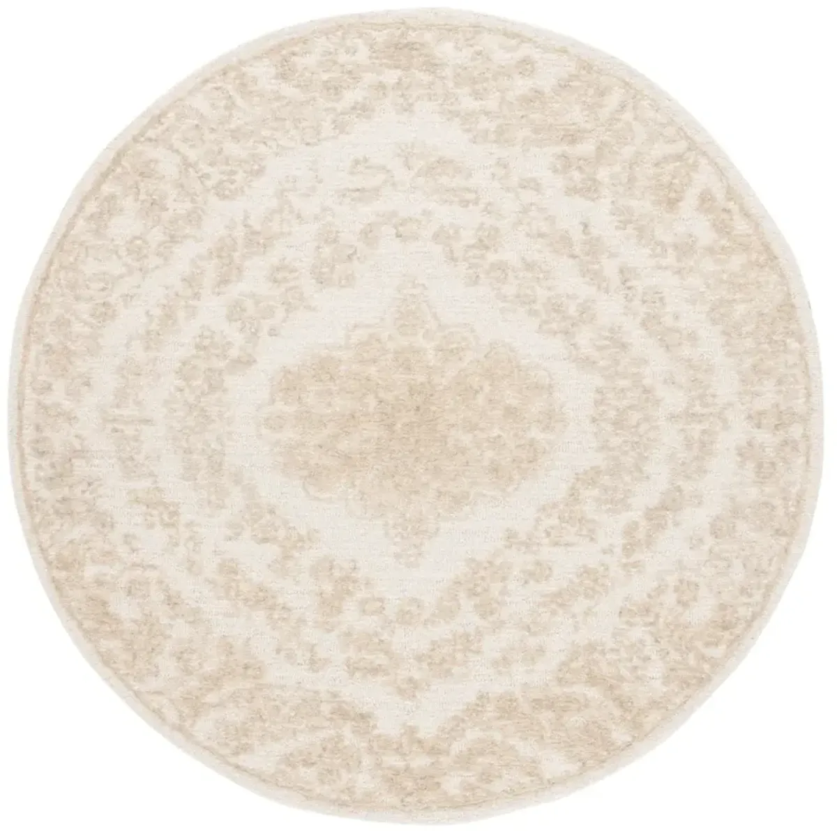 EBONY 218 IVORY  6' x 6' Round Round Rug