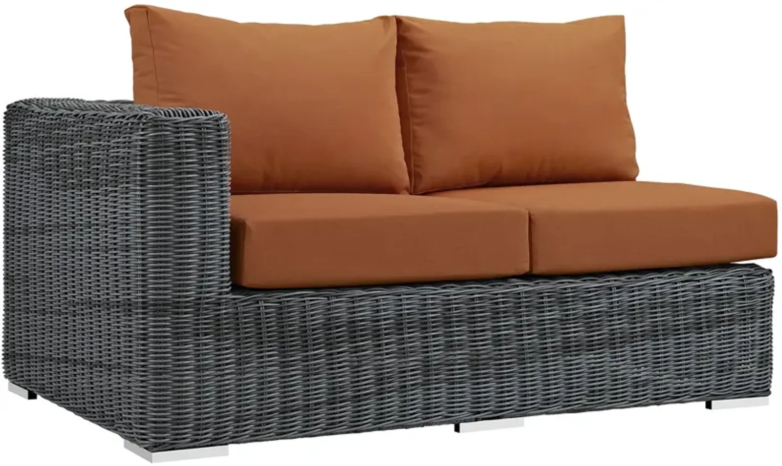 Summon Outdoor Patio Sunbrella® Left Arm Loveseat