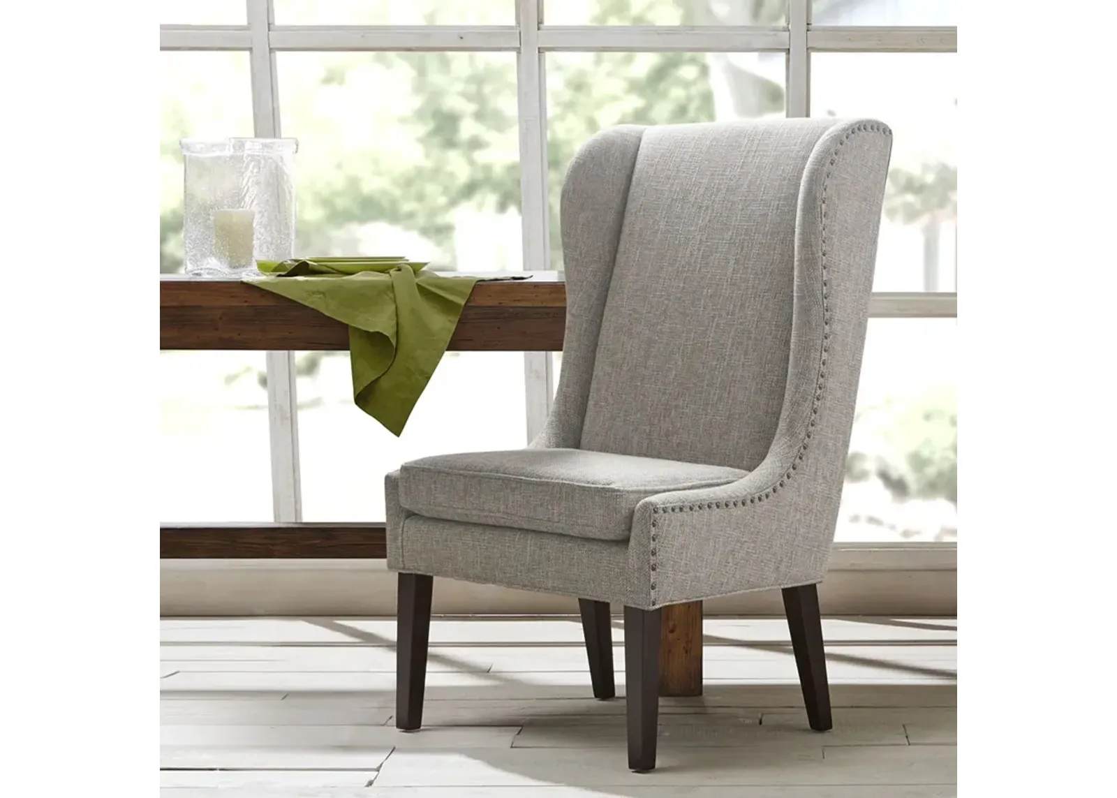 Madison Park Garbo Grey Multi Captains Dining Chair