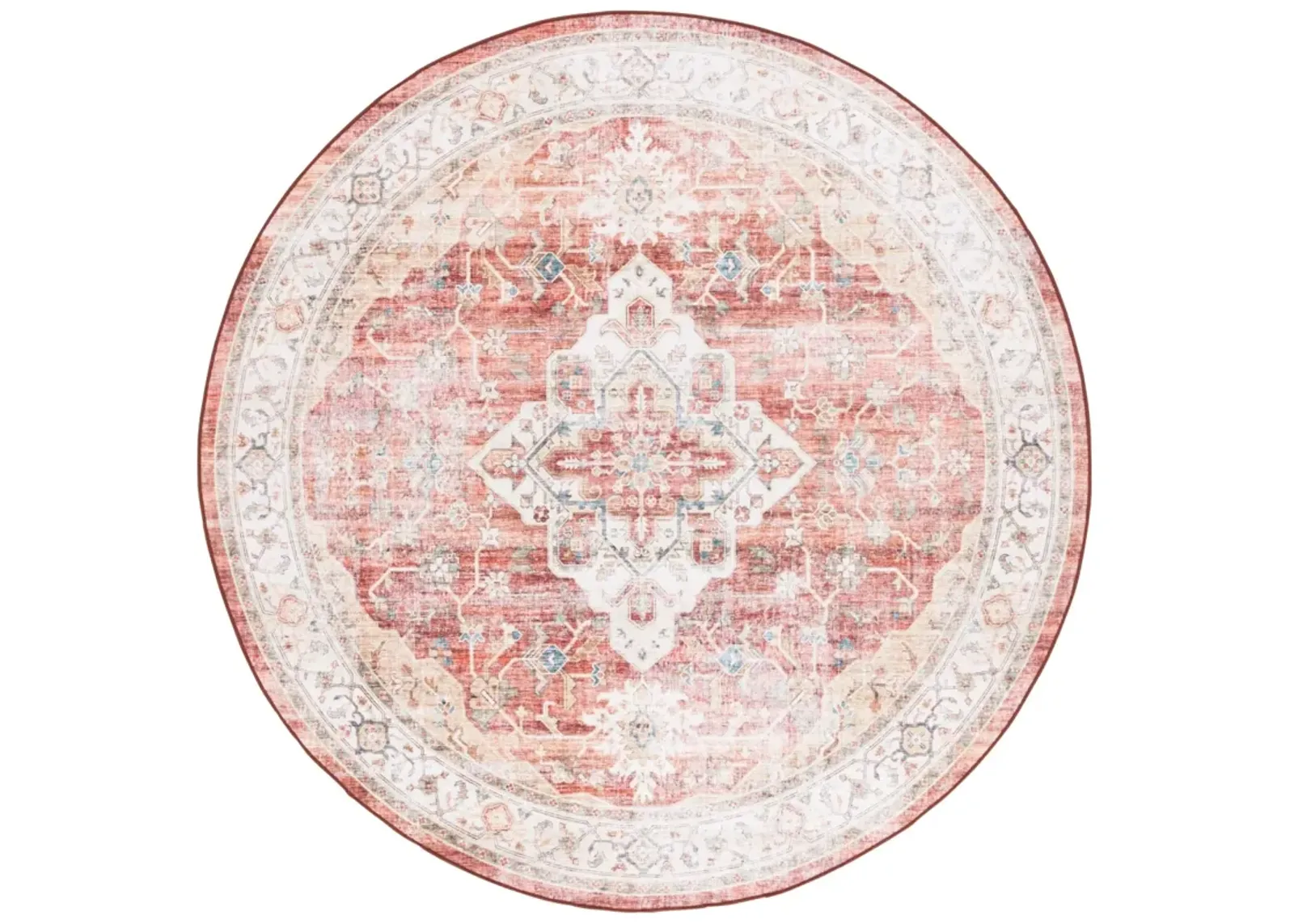 ARIZONA 556 RUST  6' x 6' Round Round Rug