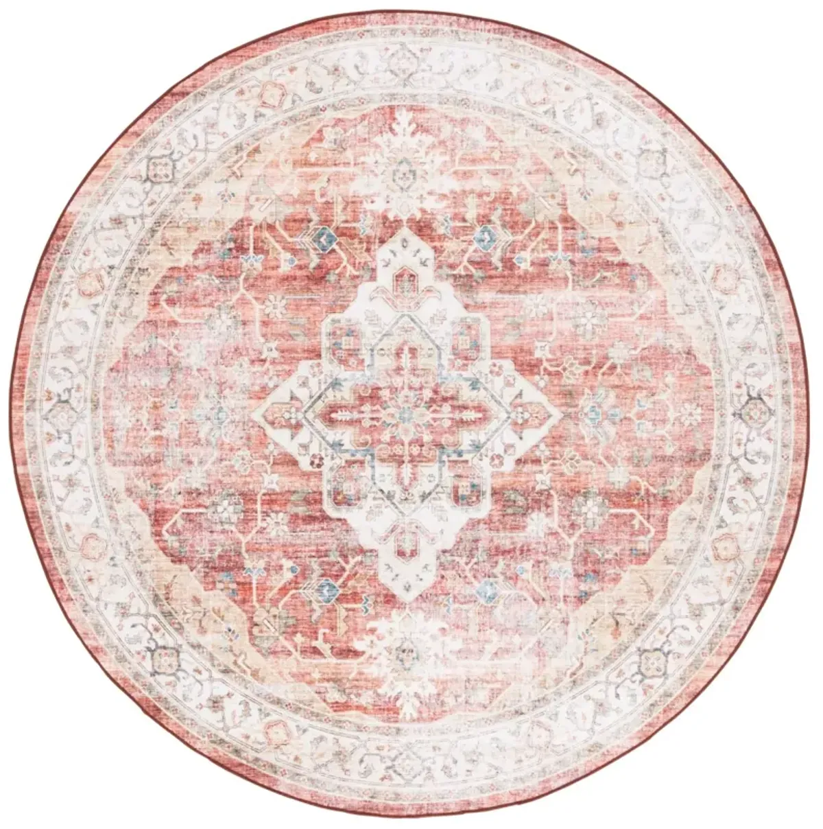 ARIZONA 556 RUST  6' x 6' Round Round Rug