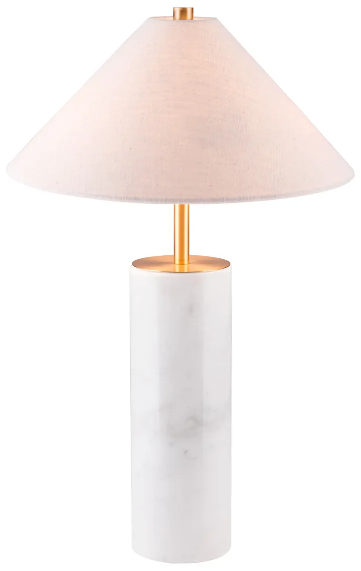 Ciara Table Lamp Beige & White