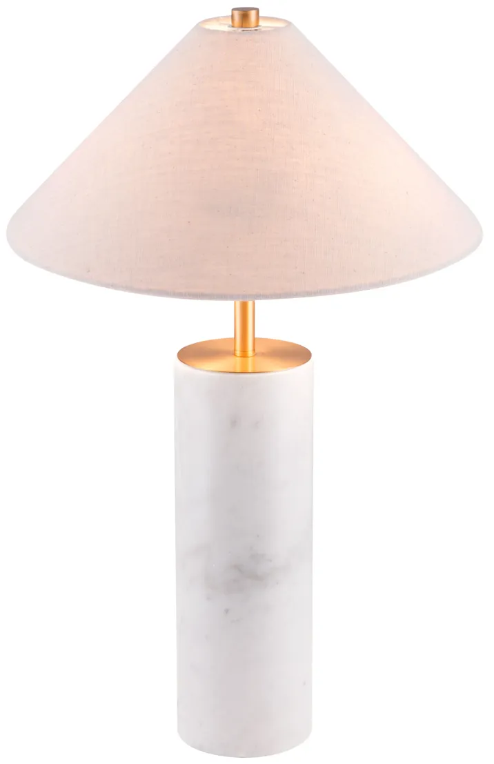 Ciara Table Lamp Beige & White