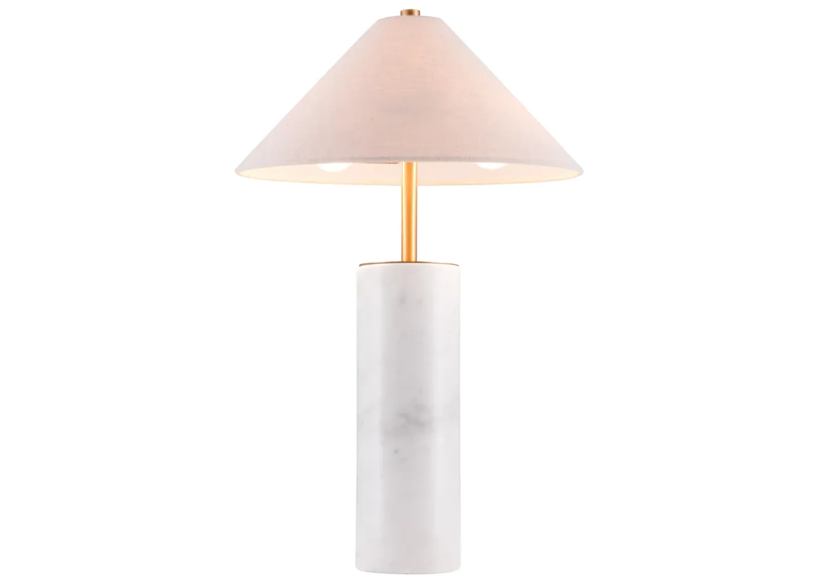 Ciara Table Lamp Beige & White