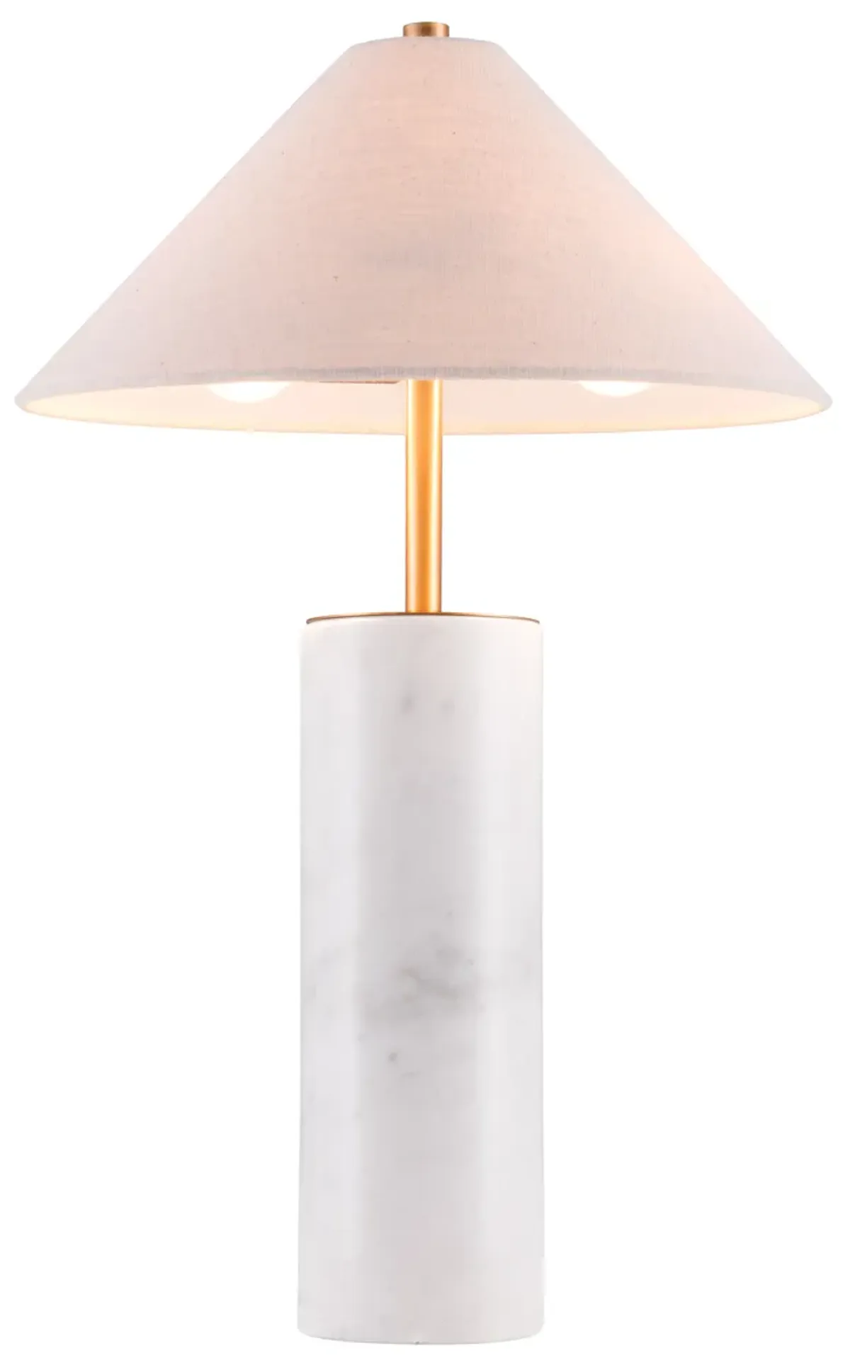 Ciara Table Lamp Beige & White