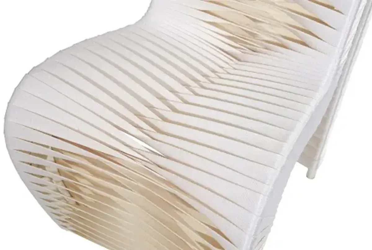 seat belt dining chair, white/off-white