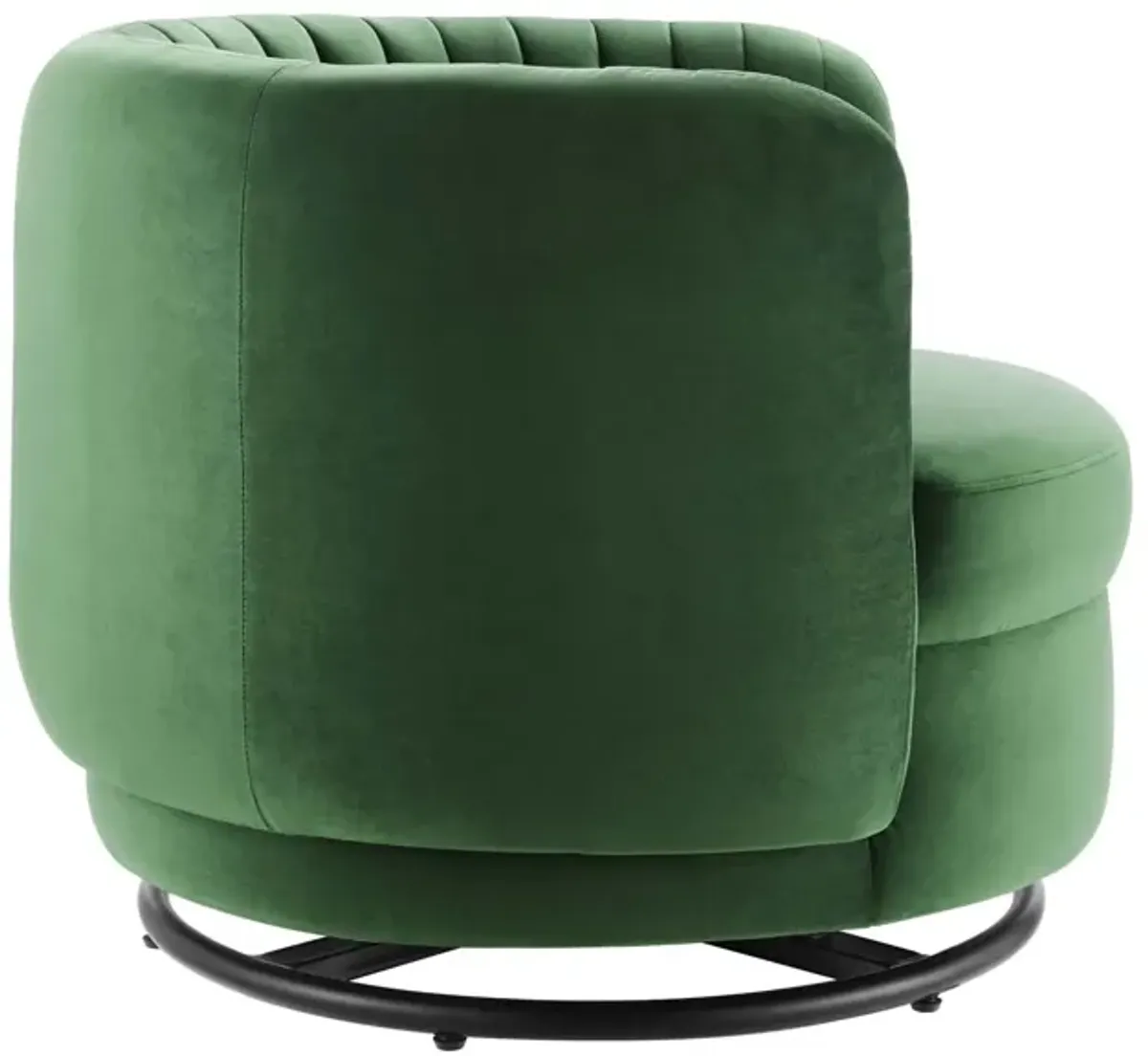 Embrace Tufted Performance Velvet Performance Velvet Swivel Chair