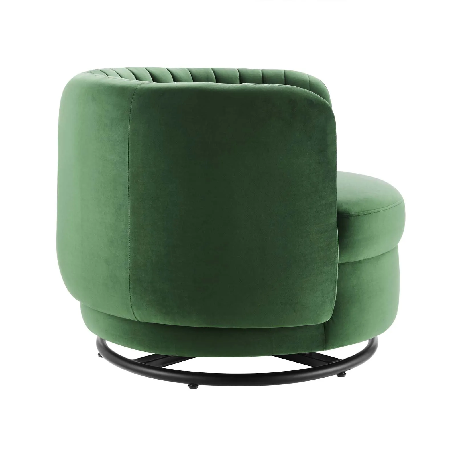 Embrace Tufted Performance Velvet Performance Velvet Swivel Chair