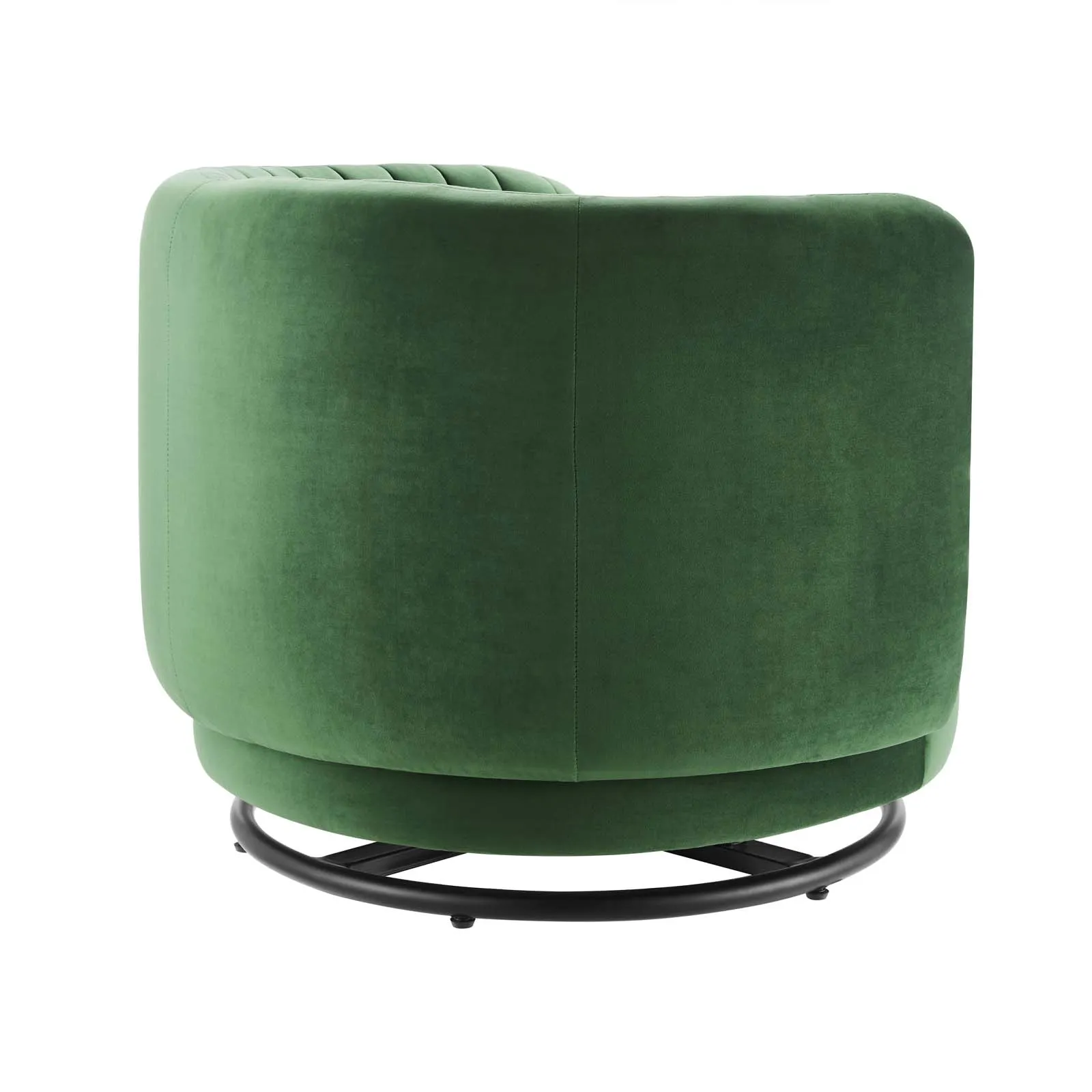 Embrace Tufted Performance Velvet Performance Velvet Swivel Chair